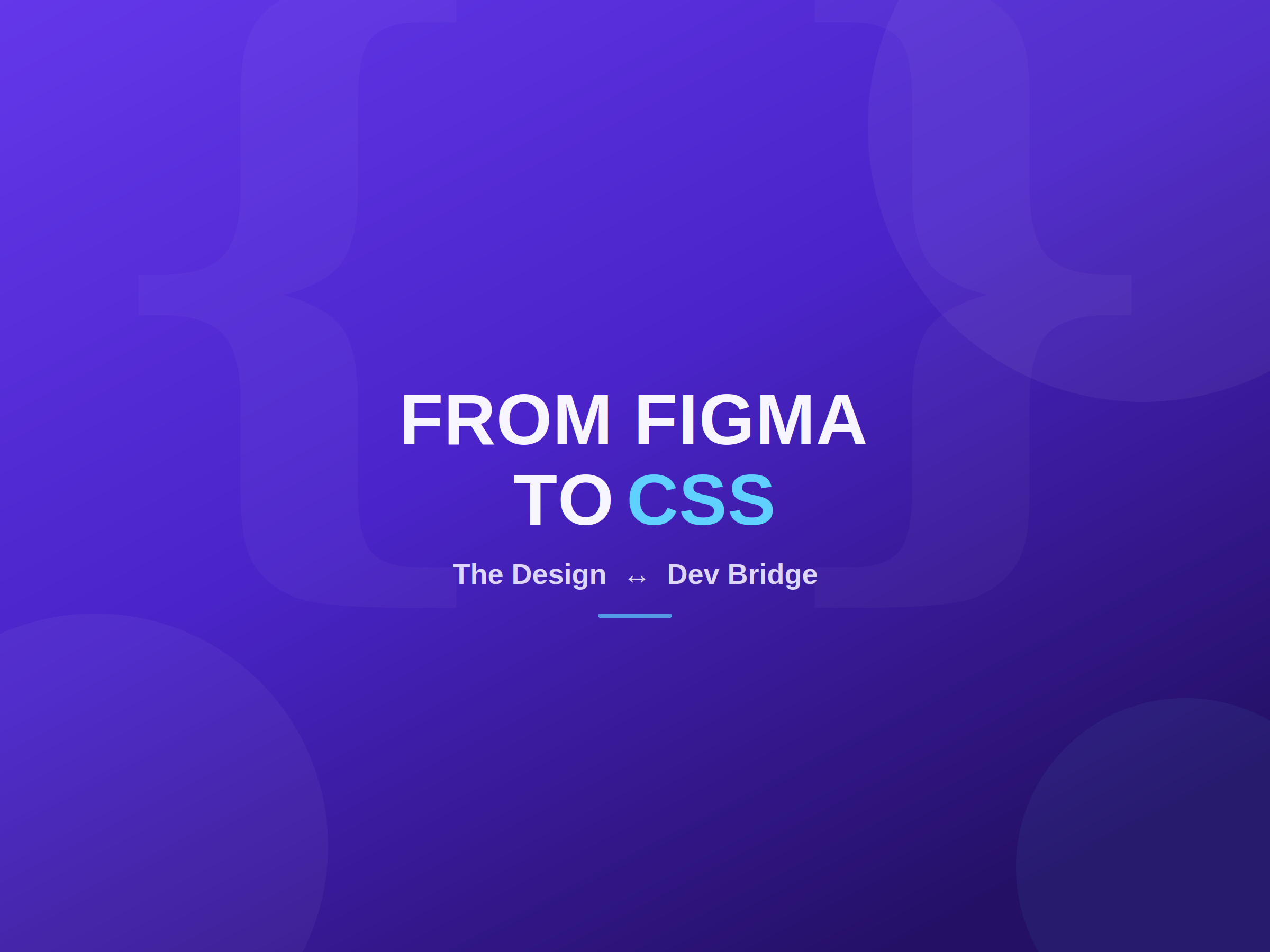 Design to Dev Bridge Workshop